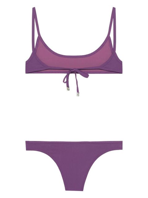 The Attico fine-ribbed bikini - Purple - zdjęcie produktu nr 2