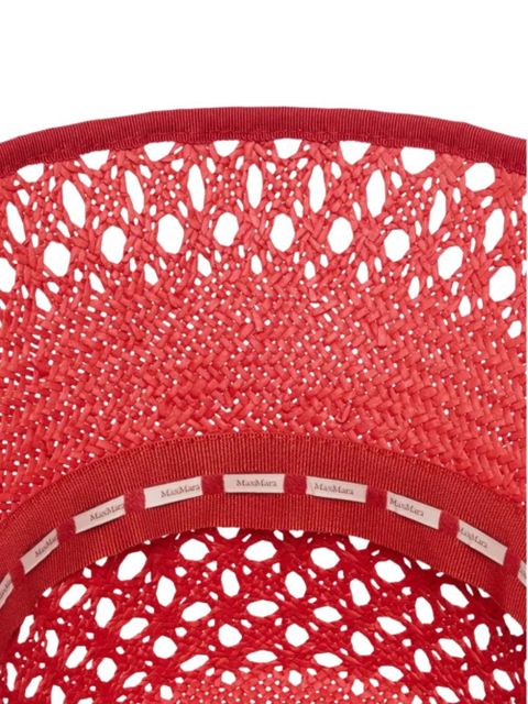 Max Mara perforated hat - Red - zdjęcie produktu nr 2
