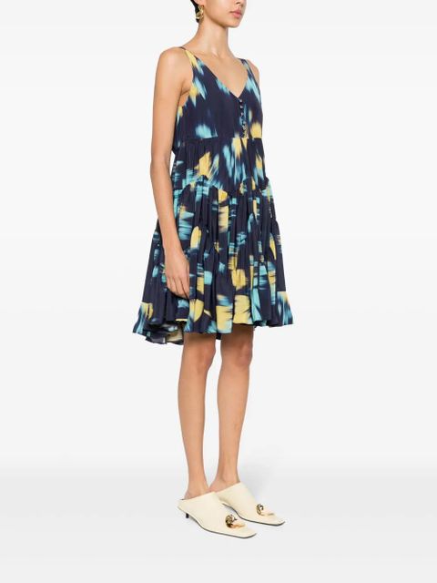 Lanvin charmeuse mini dress - Blue