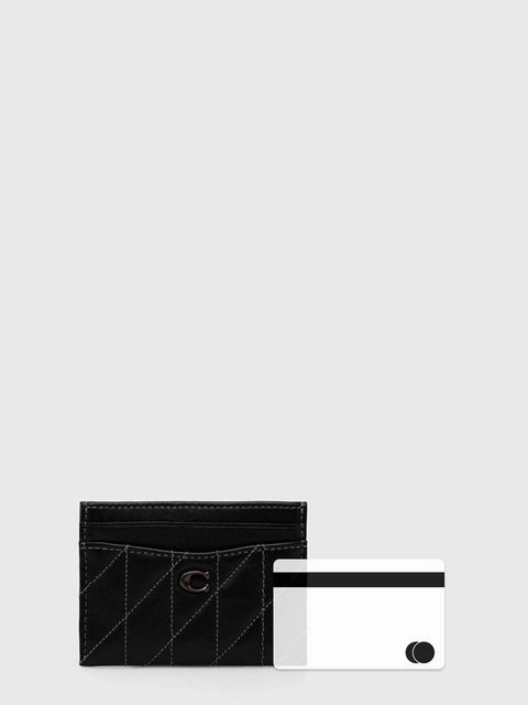 Coach etui na karty skórzane Essential Card Case kolor czarny