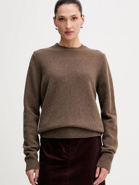 La Mania sweter wełniany MELLOW damski kolor brązowy MELLOW - zdjęcie produktu nr 1