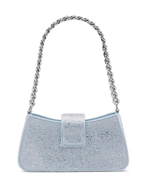 MISBHV crystal-detail shoulder bag - Blue