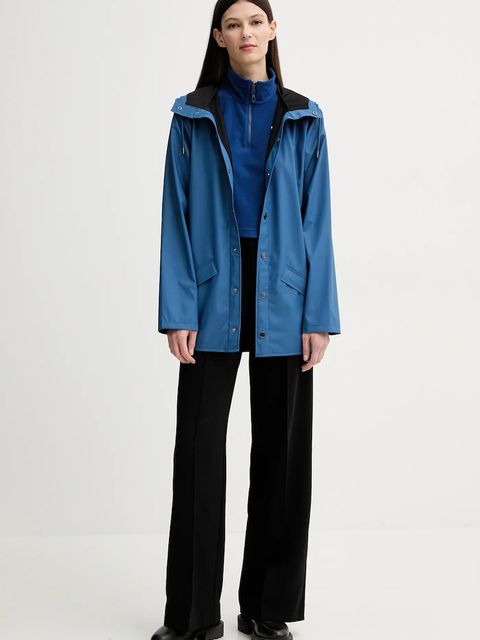 Rains kurtka Jacket W3 kolor niebieski przejściowa 12010