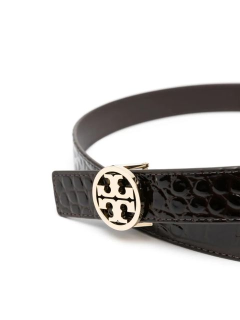 Tory Burch Miller crocodile-embossed belt - Brown - zdjęcie produktu nr 2