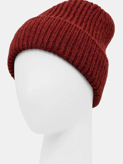 Answear.LAB czapka z wełną kolor czerwony - zdjęcie produktu nr 2