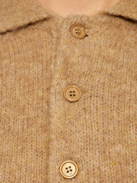 AMI Paris Buttoned collared dress - Brown