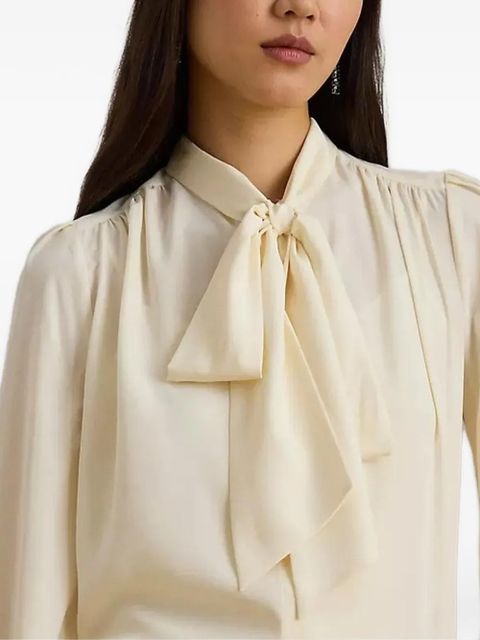 Lauren Ralph Lauren tie-neck blouse - Neutrals