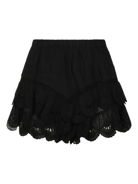 MARANT ÉTOILE Jocadia floral-lace shorts - Black - zdjęcie produktu nr 2