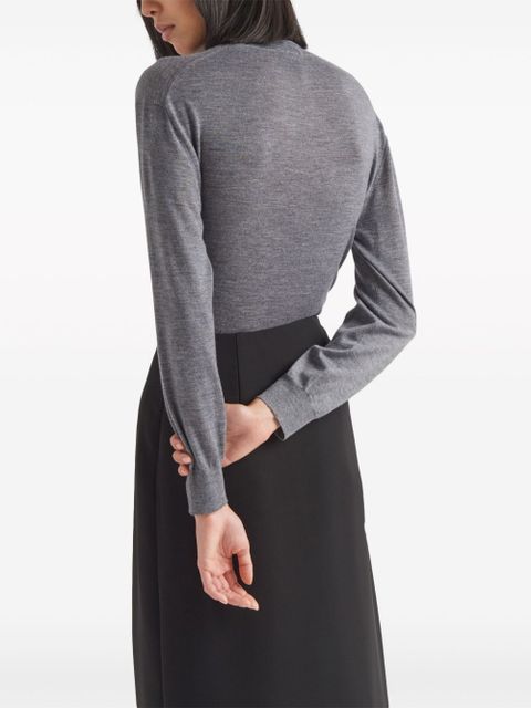 Prada roll-neck cashmere jumper - Grey