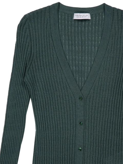Gabriela Hearst Emma pointelle cardigan - Green