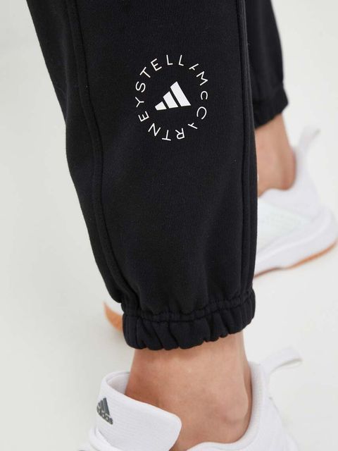 adidas by Stella McCartney spodnie dresowe kolor czarny gładkie IB6860