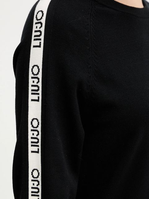 Liu Jo sukienka kolor czarny mini rozkloszowana TF5288.MS63L