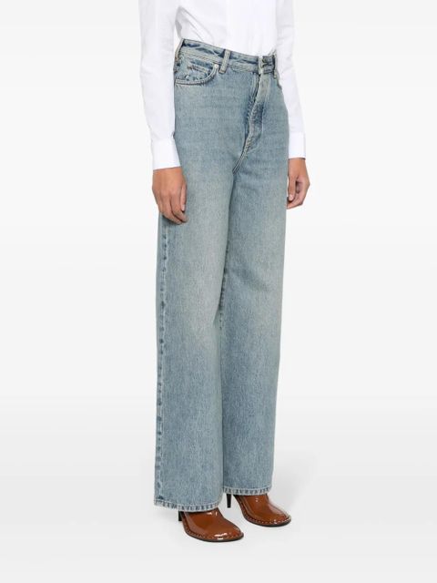 LOEWE high-rise wide-leg jeans - Blue