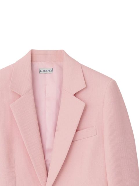 Burberry single-breasted wool blazer - Pink - zdjęcie produktu nr 2