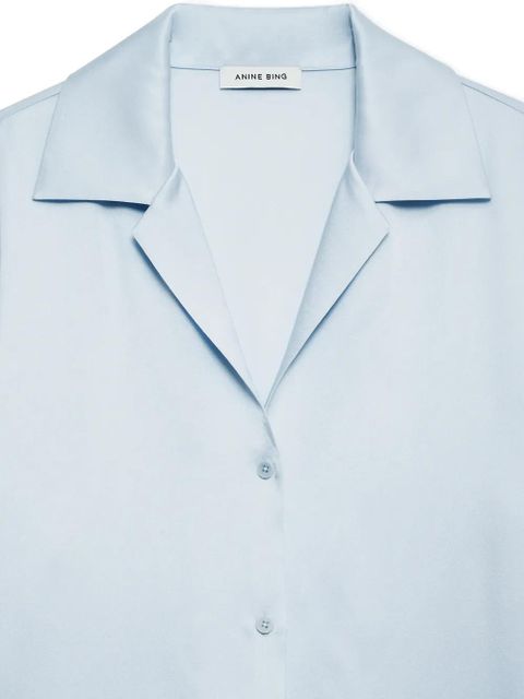 ANINE BING Bethany button shirt - Blue