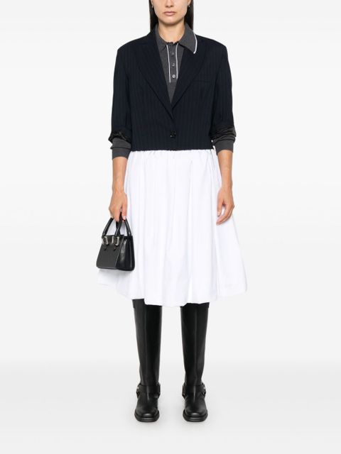 Miu Miu poplin midi skirt - White