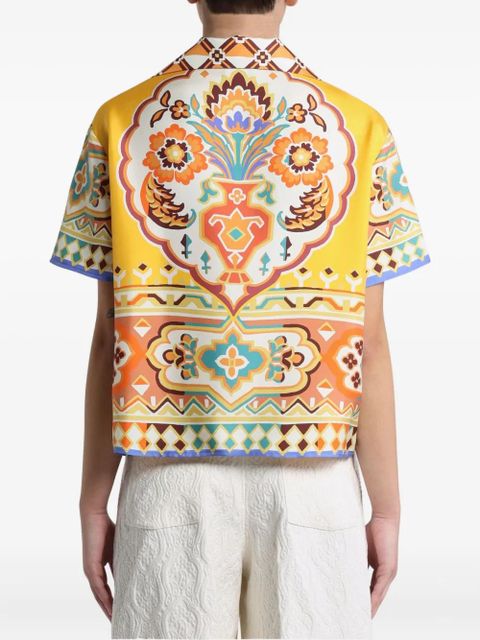 ETRO floral-print silk shirt - Neutrals