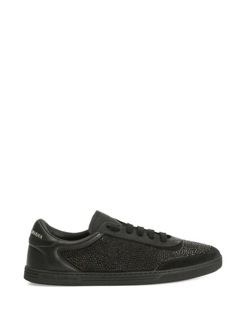 Dolce & Gabbana Saint Tropez light leather sneakers - Black - zdjęcie produktu nr 1
