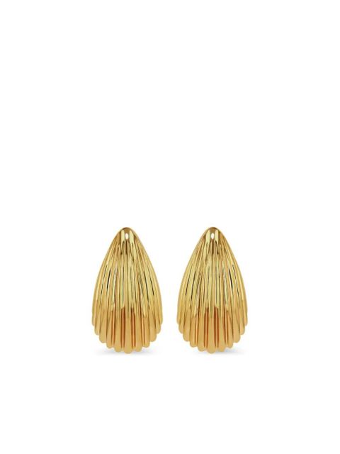 ANINE BING Ribbed Drop earrings - Gold - zdjęcie produktu nr 1