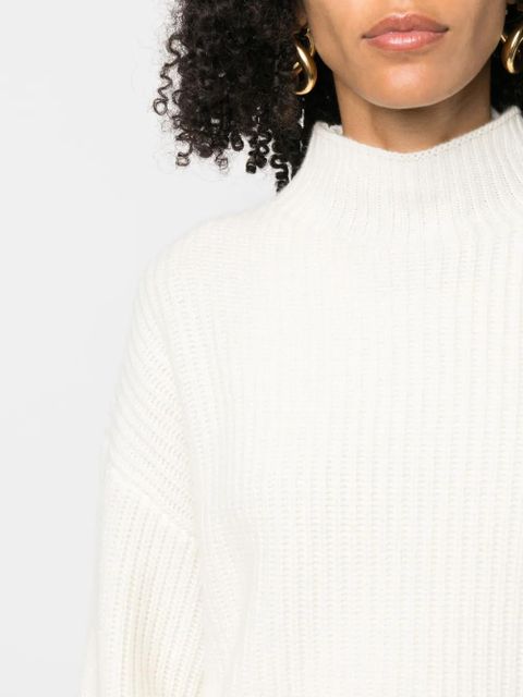 LouLou de Saison Faro ribbed-knit cashmere jumper - Neutrals
