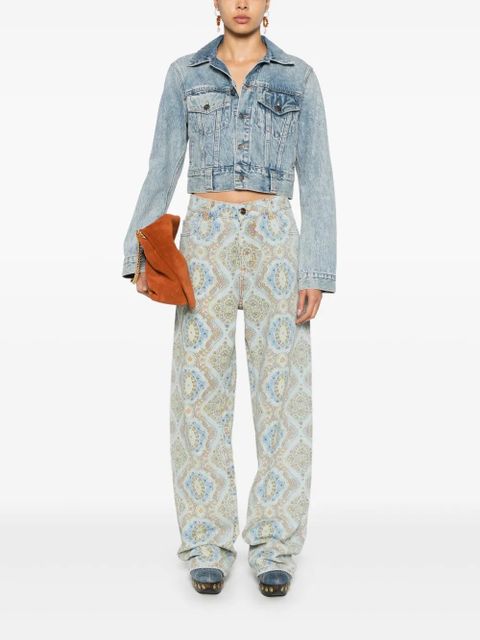ETRO paisley-print straight-leg jeans - Blue - zdjęcie produktu nr 2