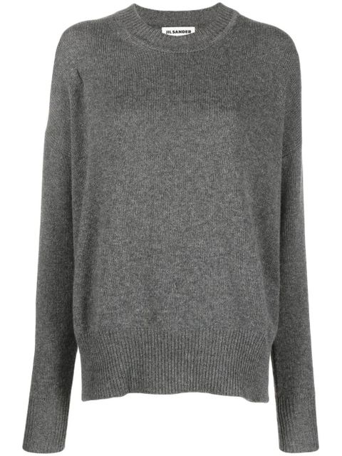 Jil Sander crew neck cashmere jumper - Grey - zdjęcie produktu nr 1