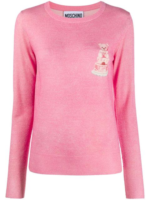 Moschino Cake Bear print jumper - Pink - zdjęcie produktu nr 1