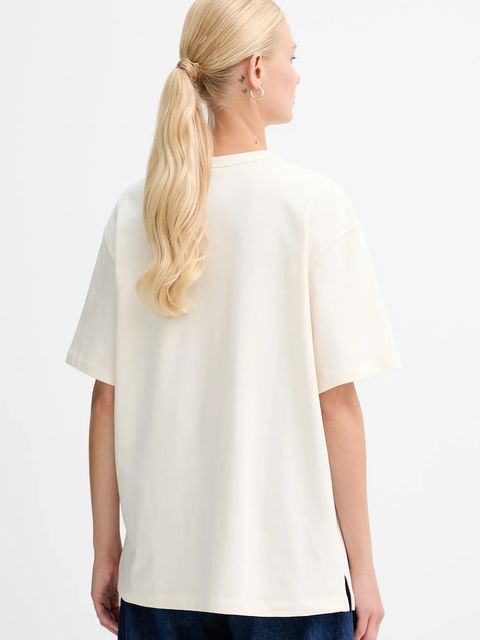 Levi's t-shirt bawełniany damski kolor beżowy 001MX - zdjęcie produktu nr 2