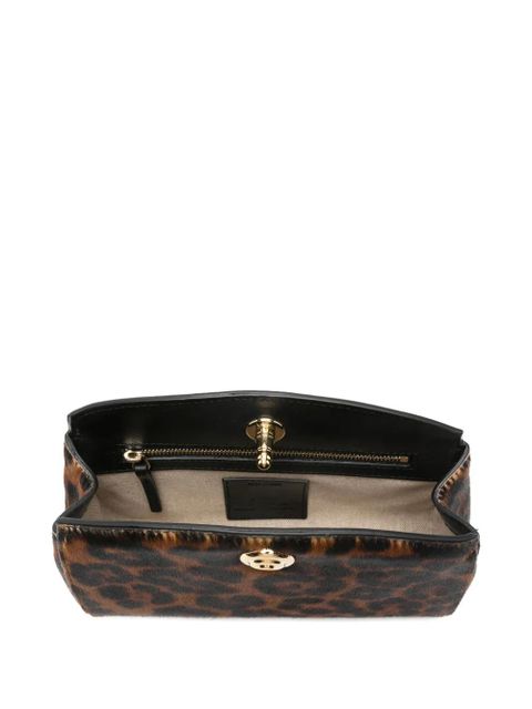 Liffner leather clutch bag - Brown