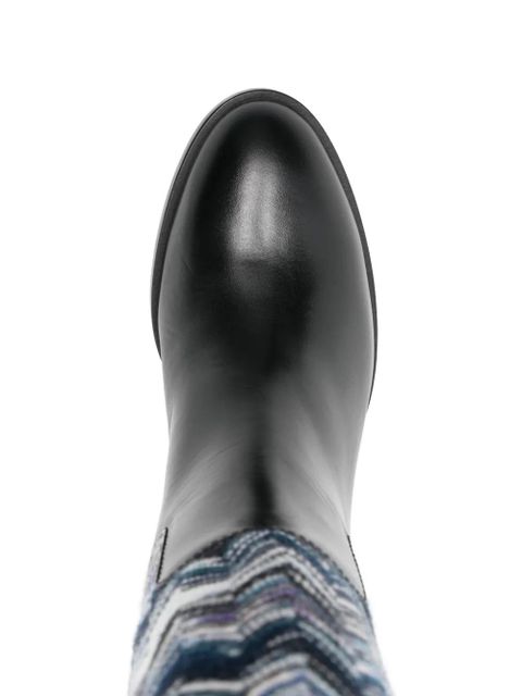 Missoni 75mm Sophie zigzag boots - Black