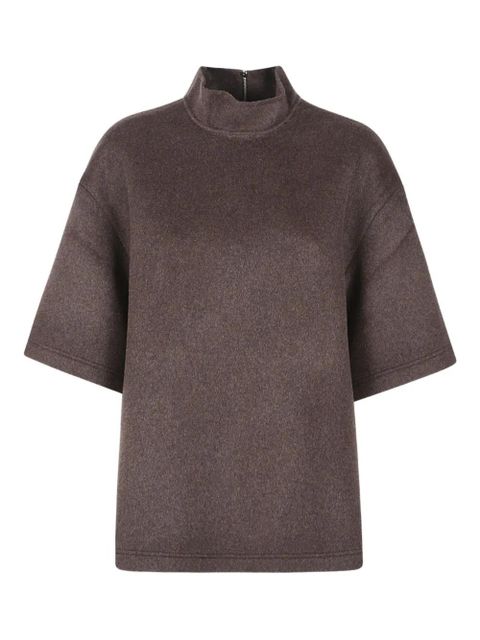 The Frankie Shop Delancey mock-neck top - Brown - zdjęcie produktu nr 1