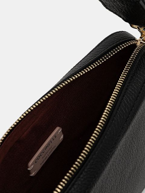 Coccinelle torebka skórzana TEBE kolor czarny E5.MN5.52.01.01