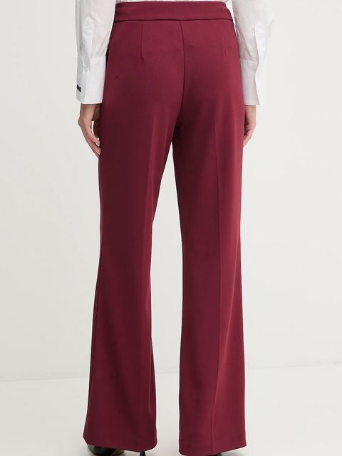 Joseph Ribkoff spodnie damskie kolor bordowy dzwony high waist 253073