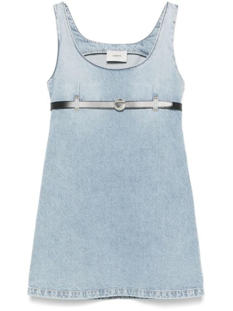 Coperni belted denim mini dress - Blue - zdjęcie produktu nr 1
