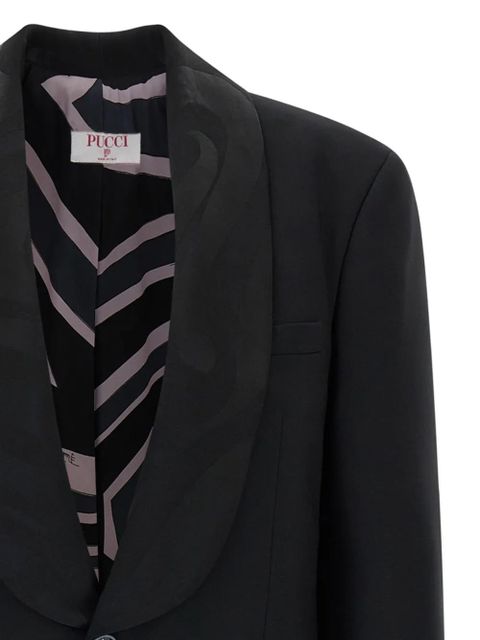 PUCCI single-breasted buttoned blazer - Black