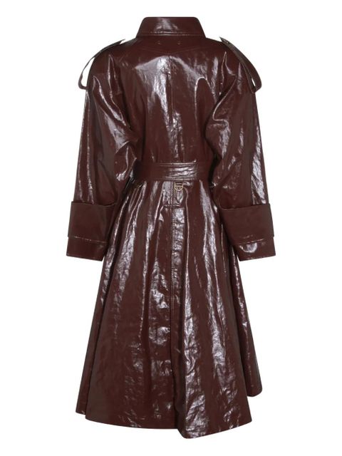 Chloé belted buttoned coat - Purple