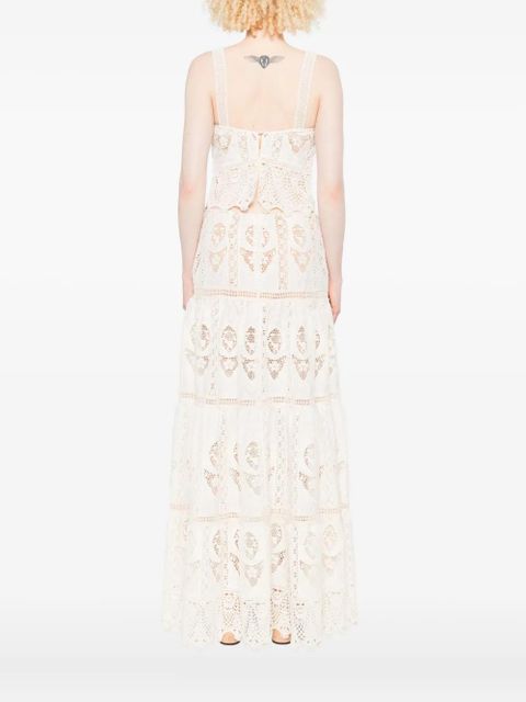 Johanna Ortiz Casablanca cropped top - Neutrals