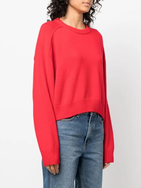 LouLou de Saison Bruzzi wool-cashmere jumper - Red - zdjęcie produktu nr 2