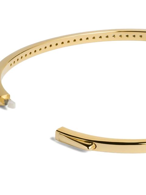 Monica Vinader Essential diamond bangle bracelet - Gold