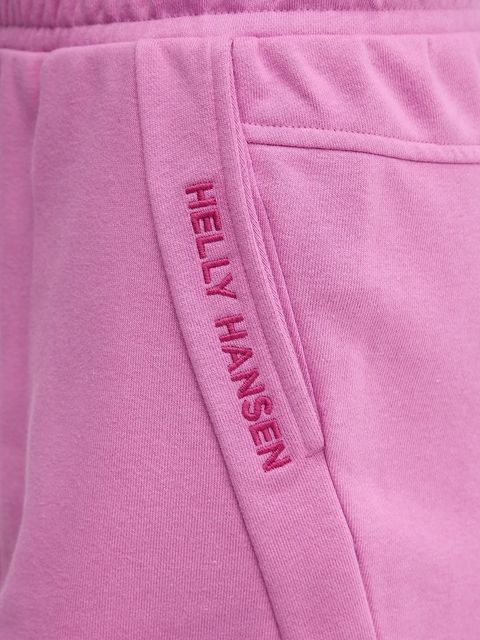 Helly Hansen szorty damskie kolor fioletowy z nadrukiem high waist 54081