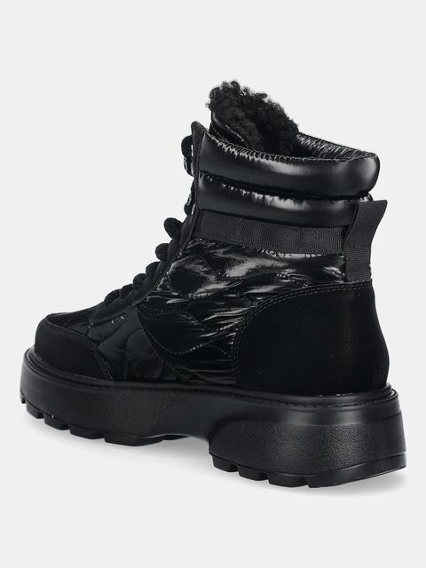 Blauer workery BLANCA damskie kolor czarny na platformie lekko ocieplone F5BLANCA03/NYP