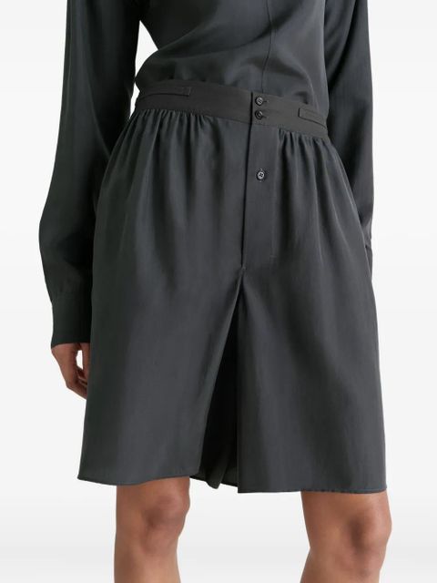 LEMAIRE elasticated-waistband shorts - Grey