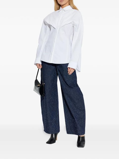 Jacquemus shawl-collar shirt - White - zdjęcie produktu nr 2