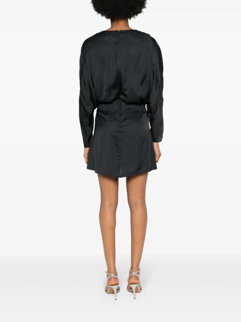 Zadig&Voltaire Rooth satin mini dress - Black