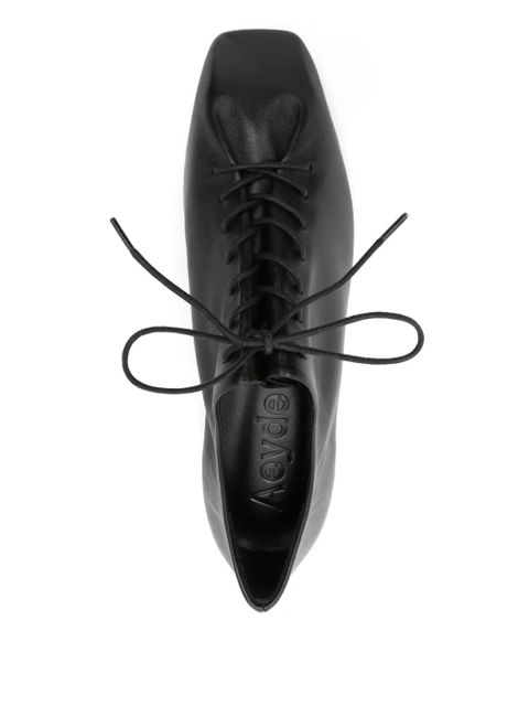 Aeyde leather oxford shoes - Black