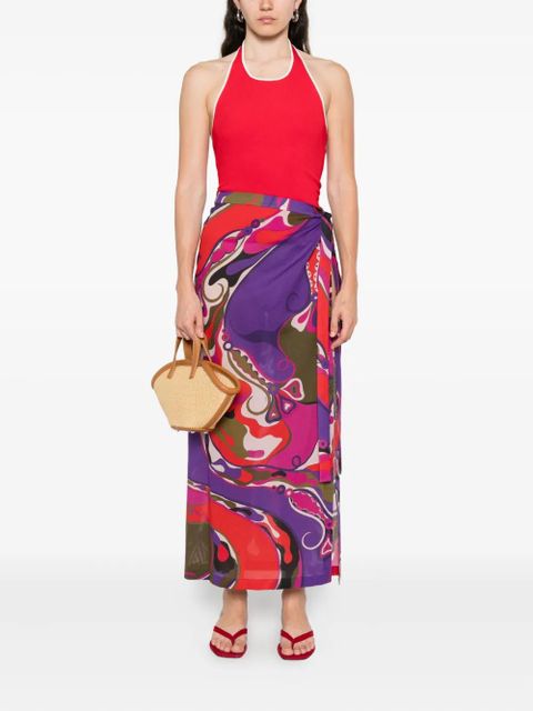 PUCCI abstract-print maxi skirt - Purple - zdjęcie produktu nr 2