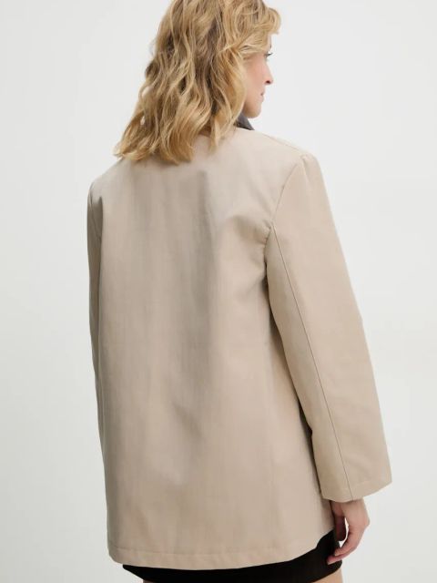 Answear.LAB kurtka kolor beżowy przejściowa