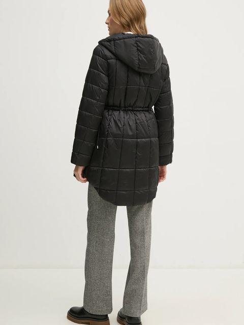 Sisley kurtka damska kolor czarny zimowa 2E3XLN052