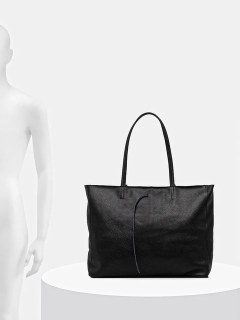 Answear Lab torebka skórzana kolor czarny