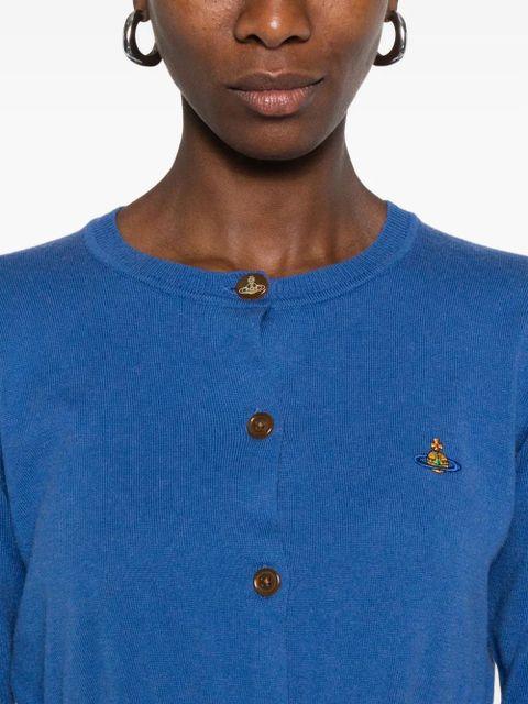 Vivienne Westwood logo-embellished cardigan - Blue